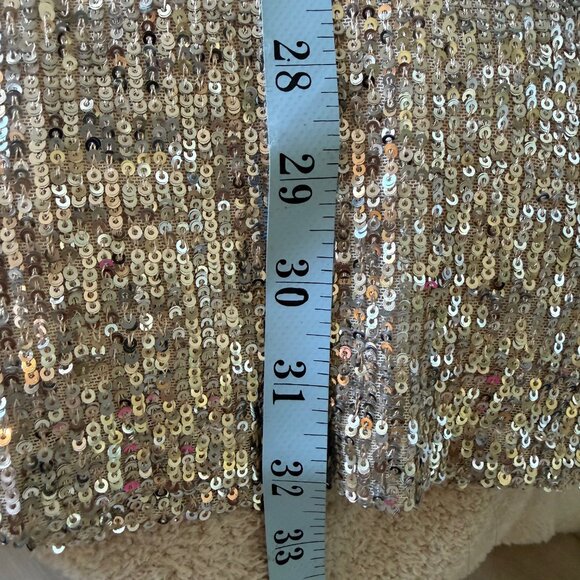 Cable and Gage holiday dress, silver sequence - Picture 4 of 4